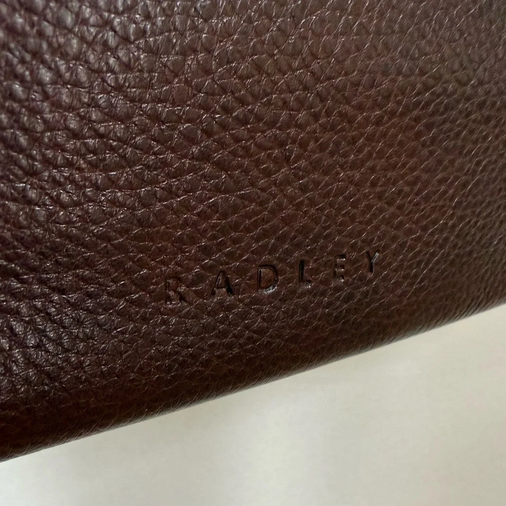 Radley London Messenger Crossbody Satchel Brown Leather Adjustable Bag
